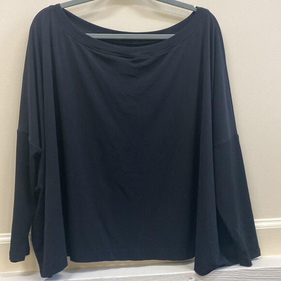PLANET women’s size 1 black, long sleeve boxy top - Picture 4 of 4